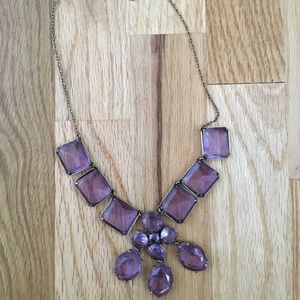 Purple J.Crew Statement Necklace